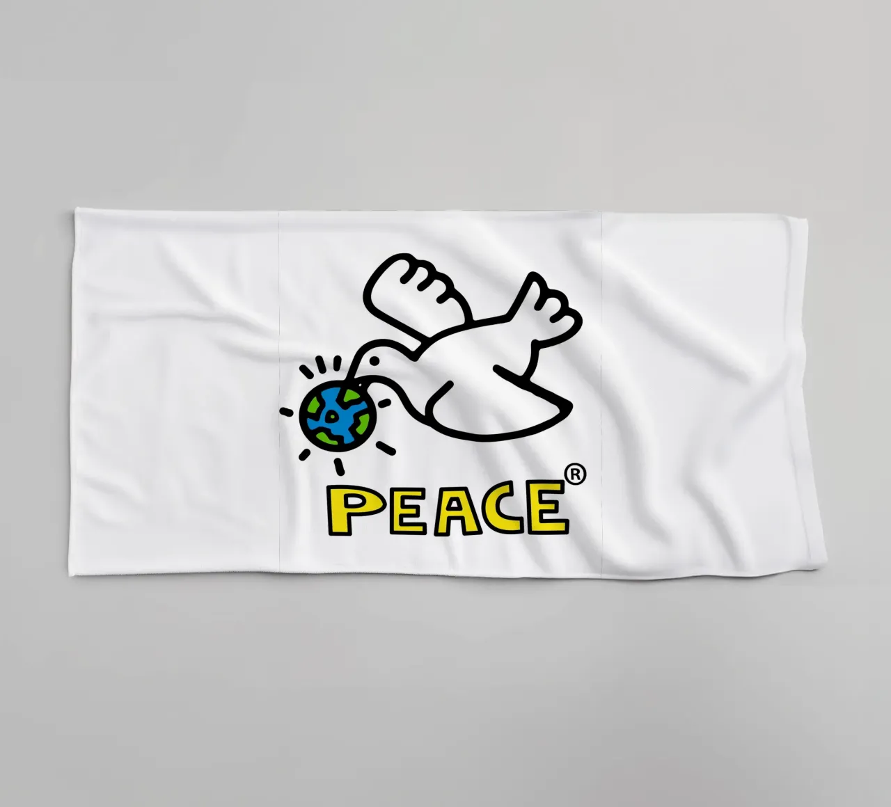 Peace asciugamano da bagno da edsonramosart