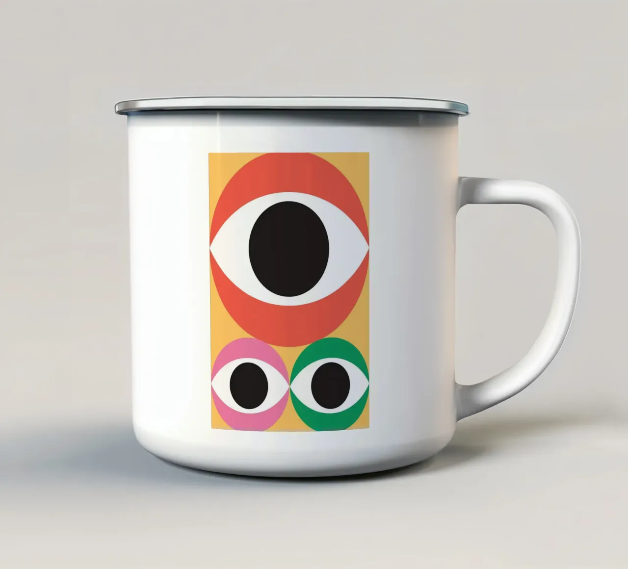 Triple Eye Retro tazza in smalto da galihstudio