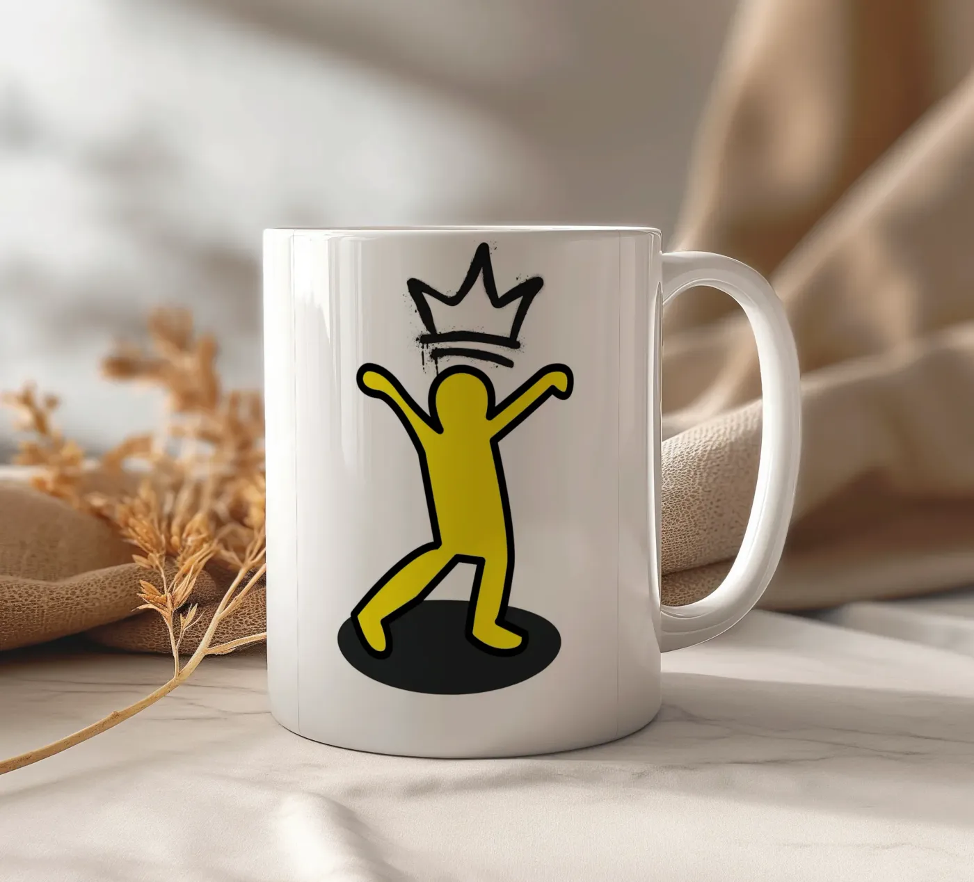 Joy ceramic mug by edsonramosart