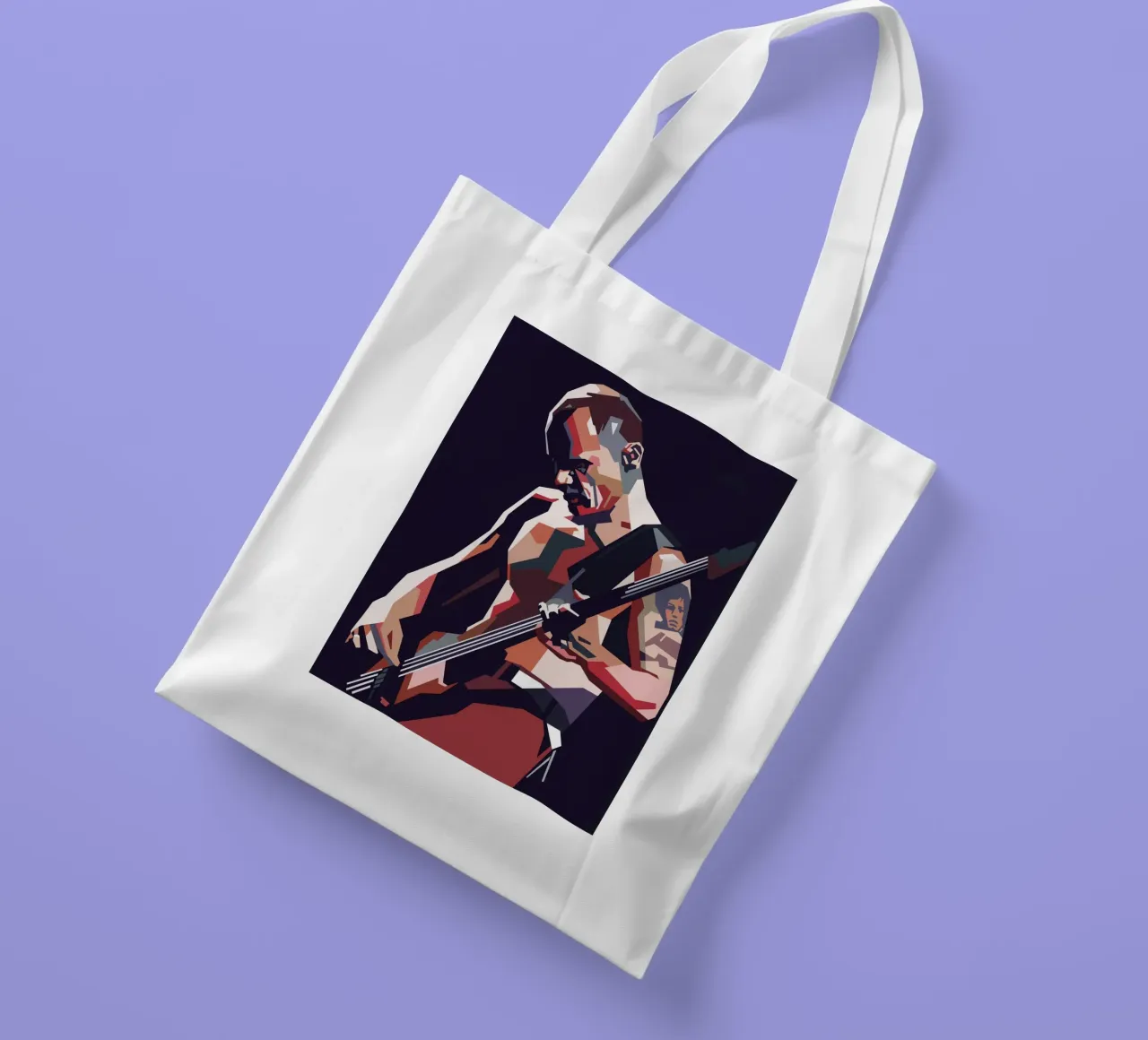 Flea RHCP borsa in juta da Hantamrata