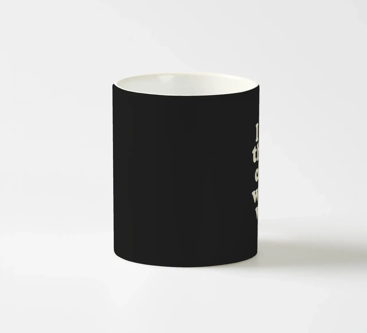 I Do a Thing Called What I Want Vet Retro Minimalisme Print keramische mok van THE MOTIVATED TYPE