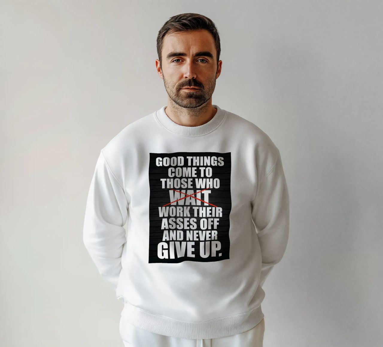 Stop When DOne sweatshirt by Aara