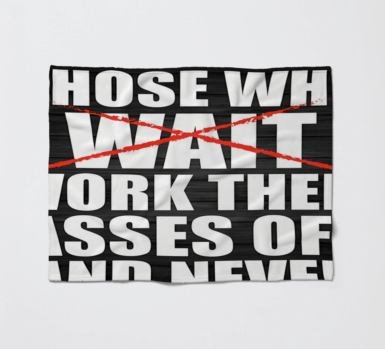 Stop When DOne fleece blanket by Aara