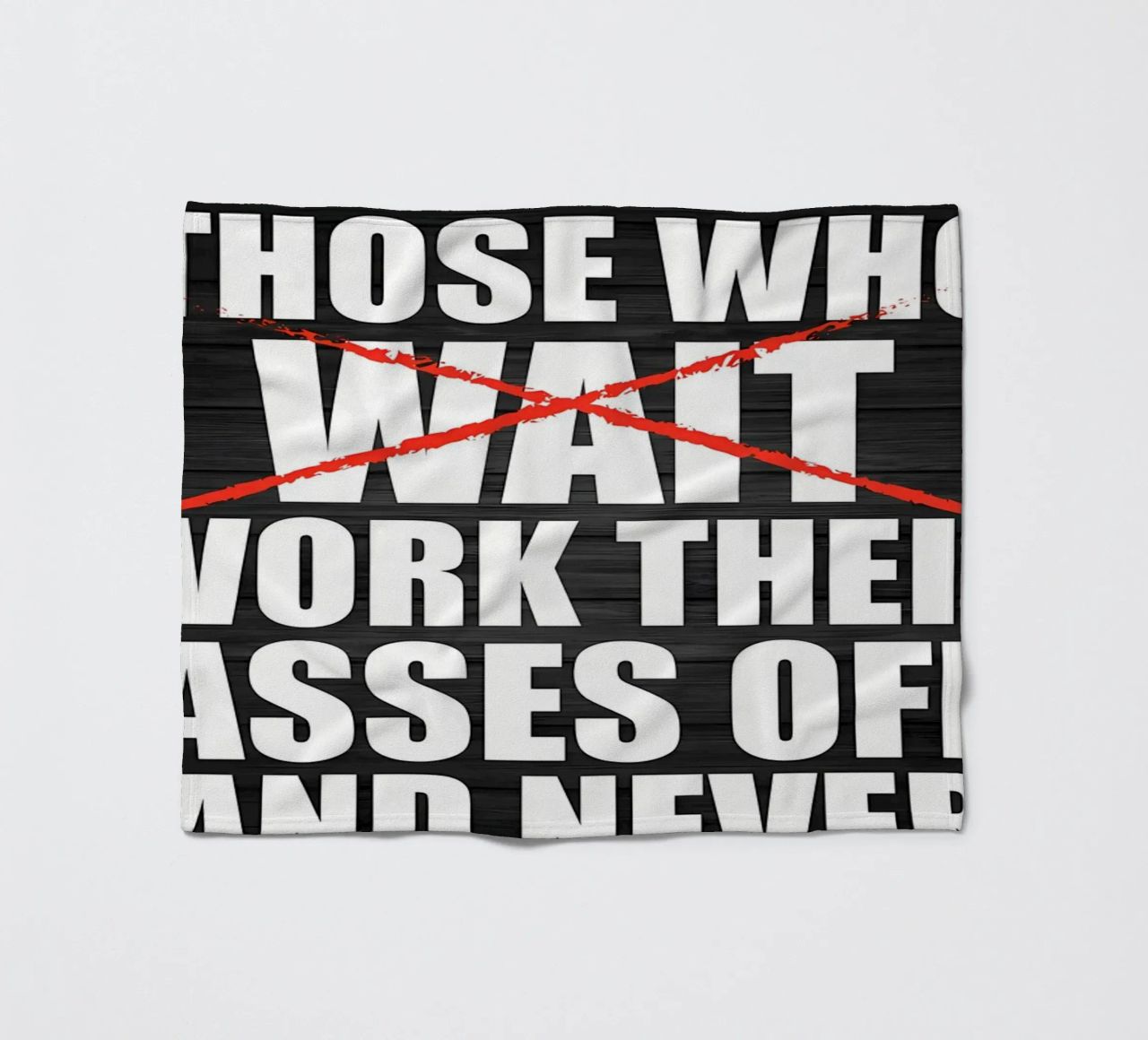 Stop When DOne fleece blanket by Aara
