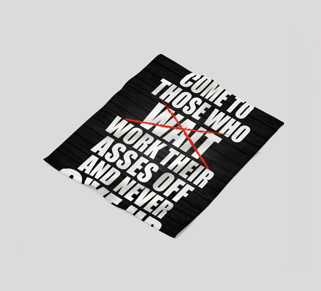 Stop When DOne fleece blanket by Aara