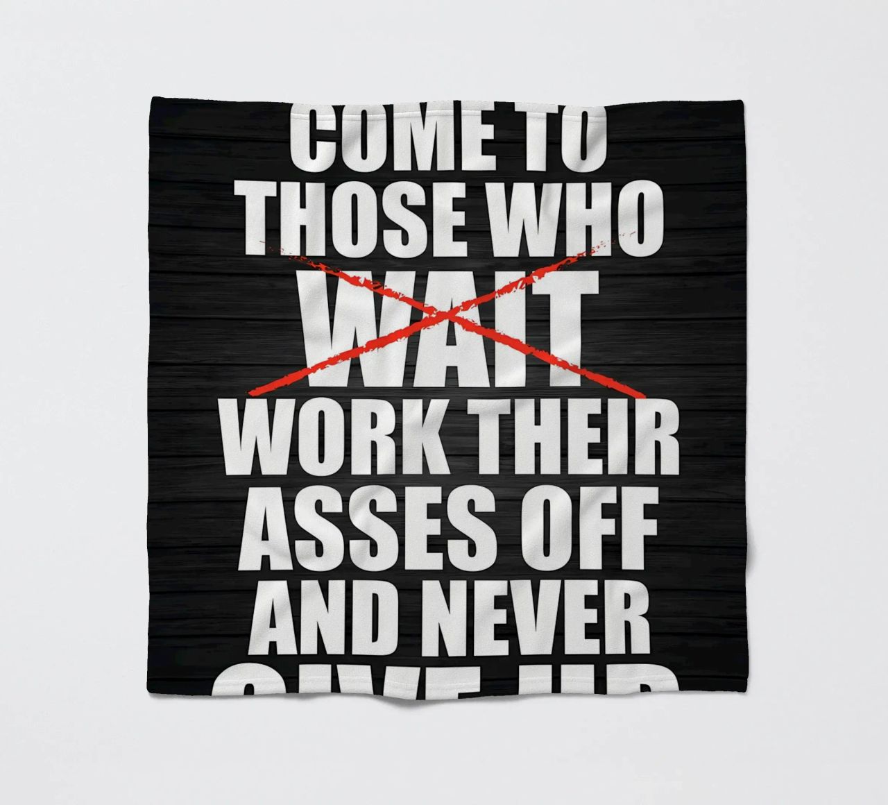 Stop When DOne fleece blanket by Aara