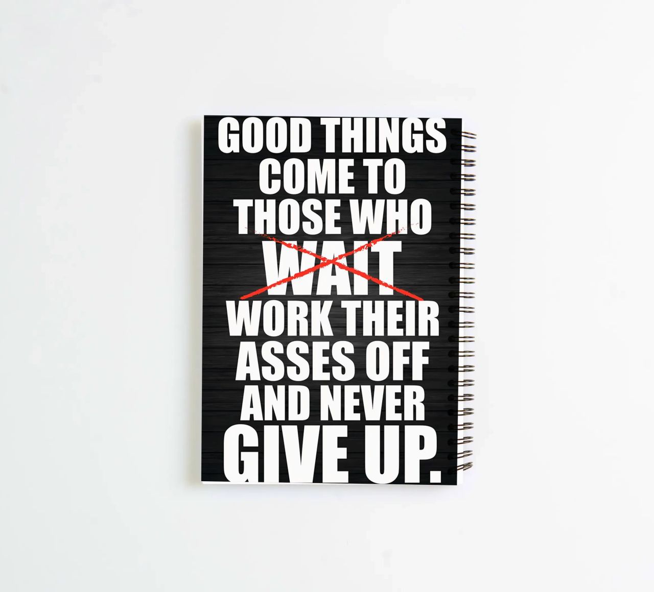 Stop When DOne spiral notebook by Aara