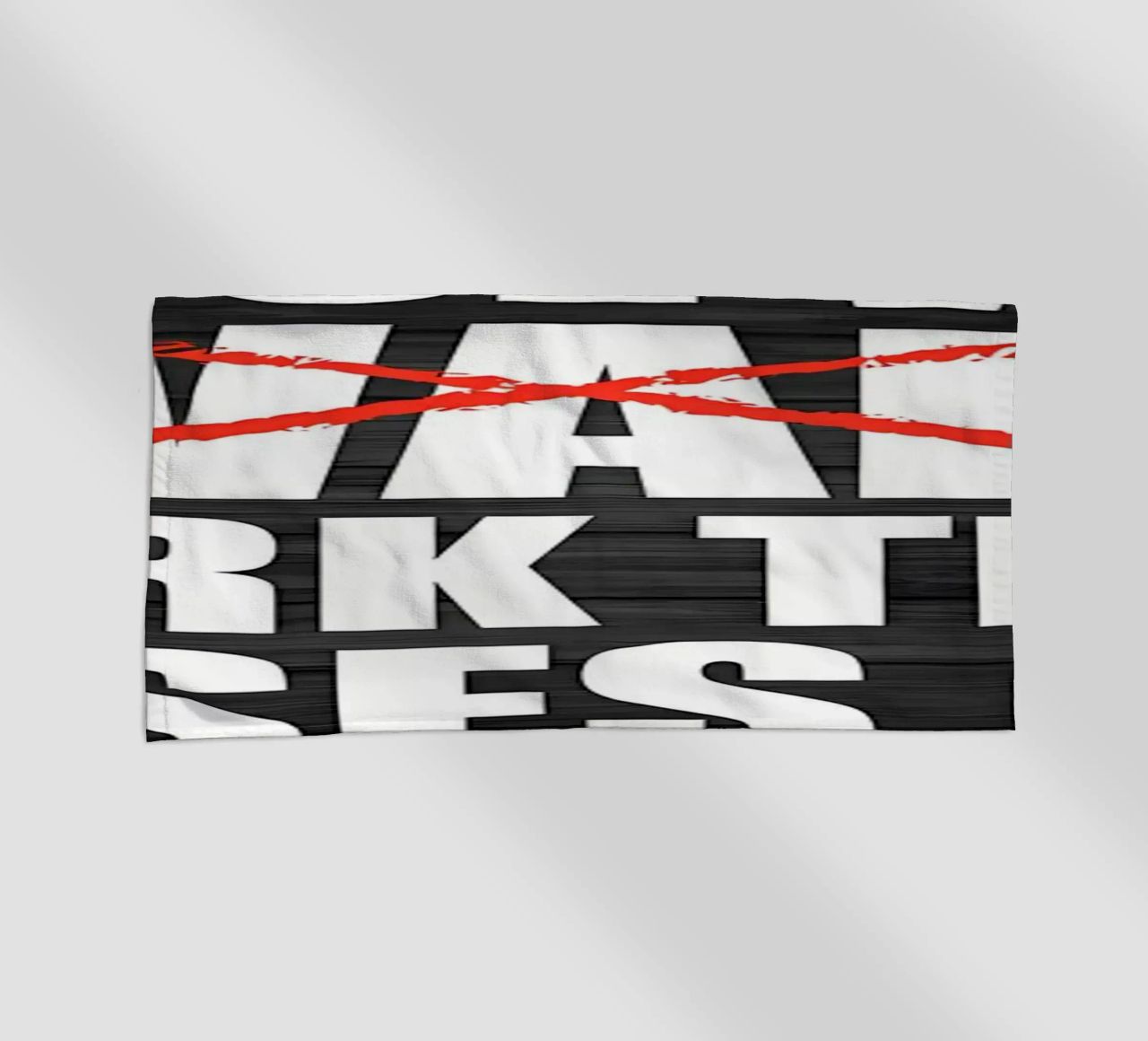 Stop When DOne beach towel by Aara