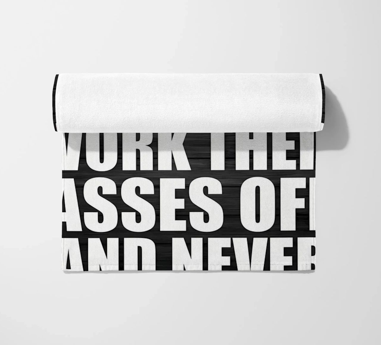 Stop When DOne beach towel by Aara