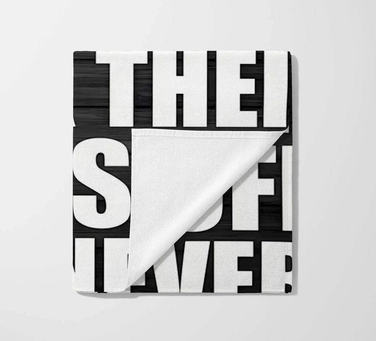 Stop When DOne beach towel by Aara