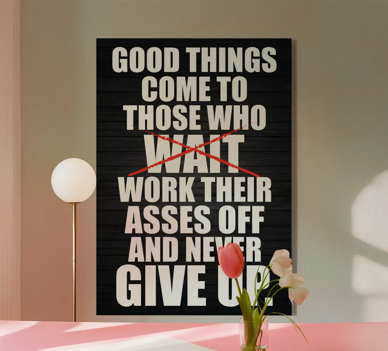 Stop When DOne plexiglass da Aara