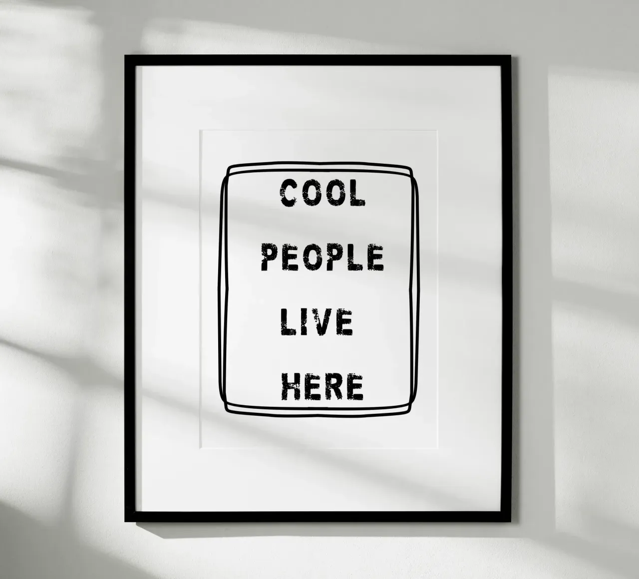 COOL PEOPLE LIVE HERE poster da edsonramosart