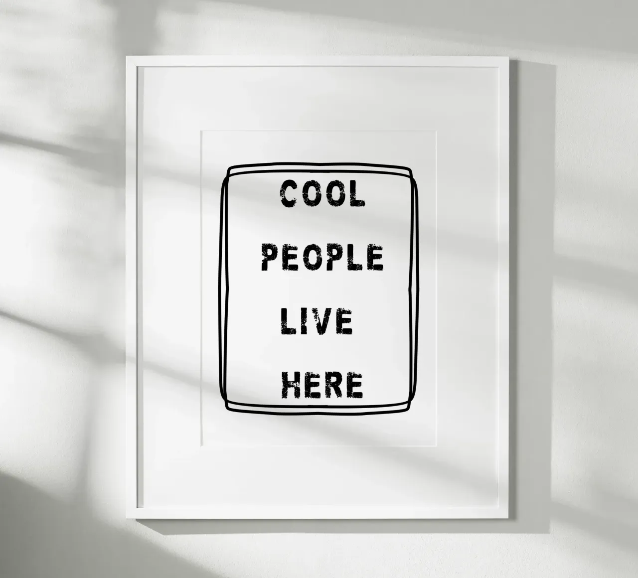 COOL PEOPLE LIVE HERE poster da edsonramosart