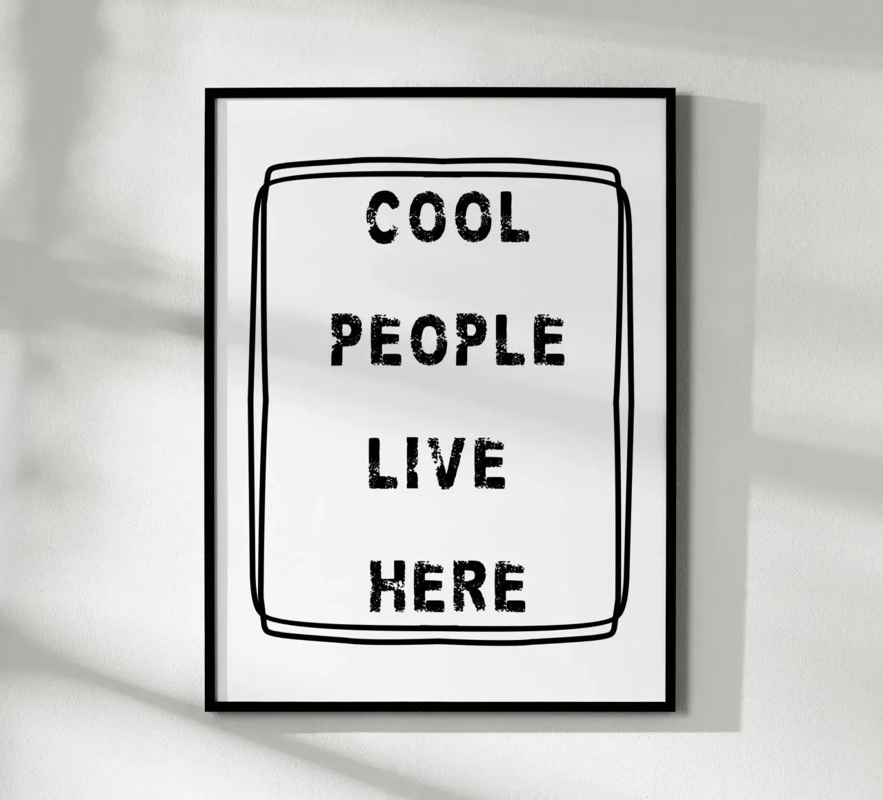 COOL PEOPLE LIVE HERE poster da edsonramosart