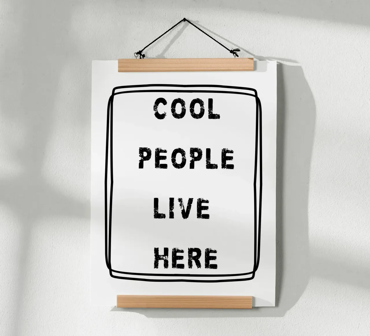COOL PEOPLE LIVE HERE poster da edsonramosart