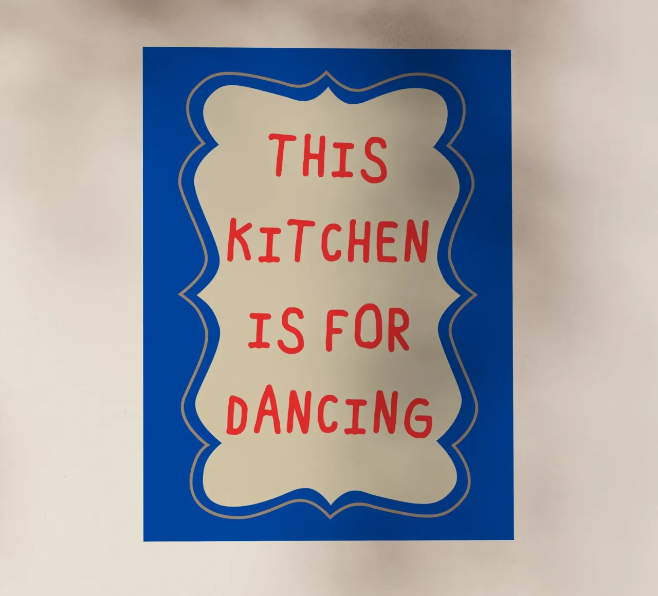 This kitchen is for dancing backlit folie van edsonramosart