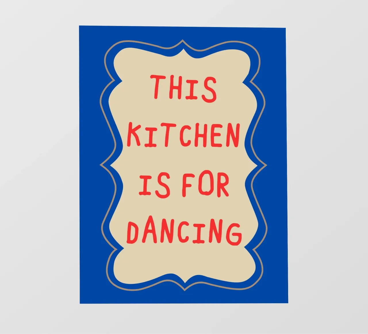 This kitchen is for dancing backlit folie van edsonramosart