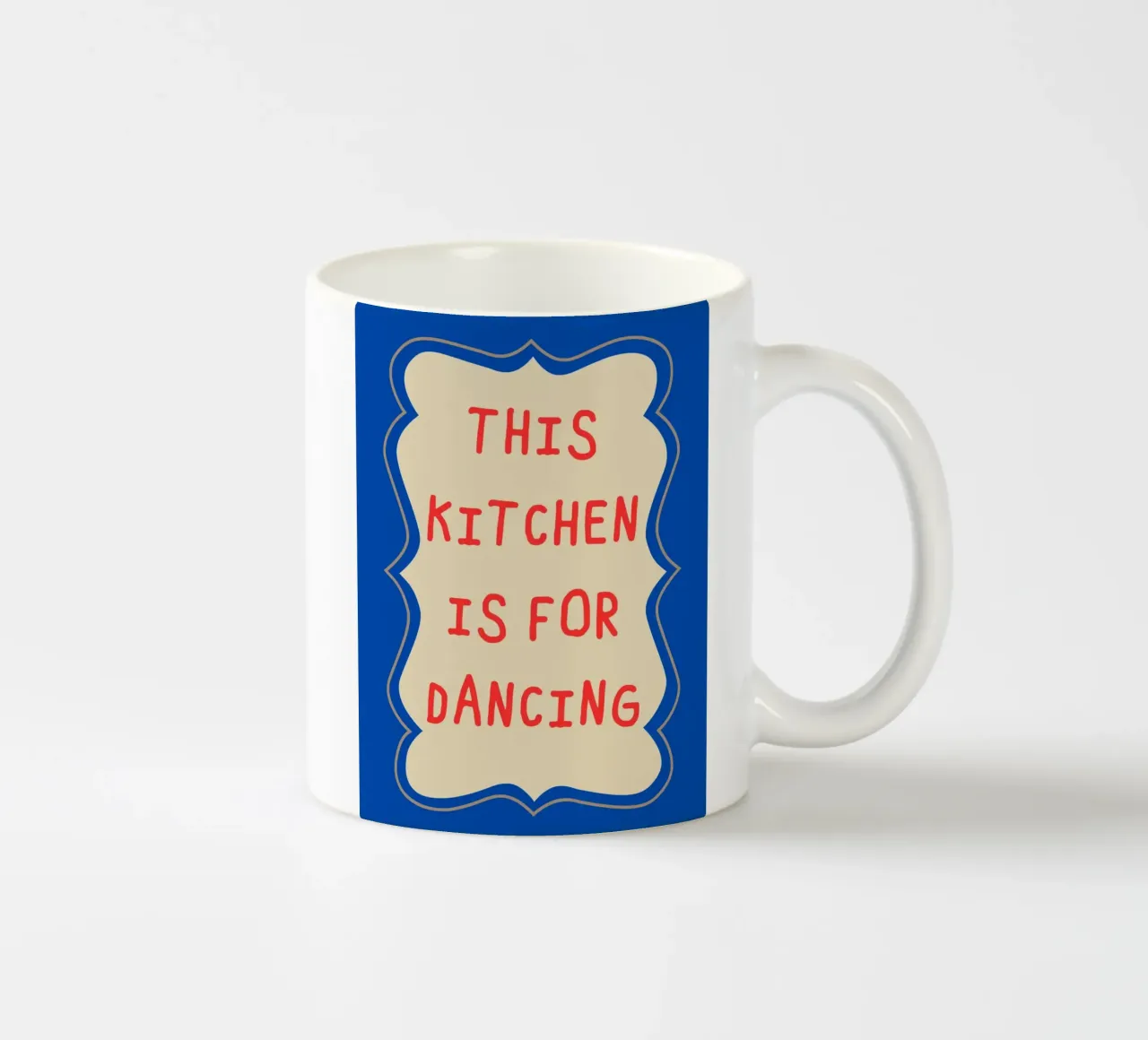 This kitchen is for dancing Keramik Tasse von edsonramosart
