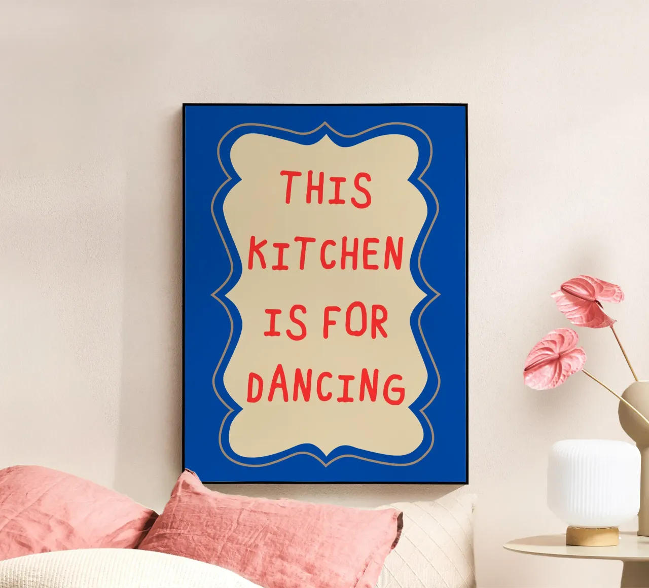 This kitchen is for dancing acrylic glass by edsonramosart