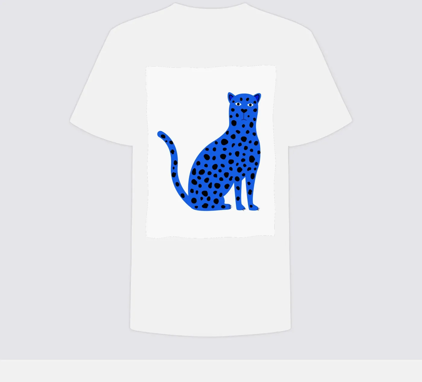 Blue leopard t-shirt bambini da edsonramosart