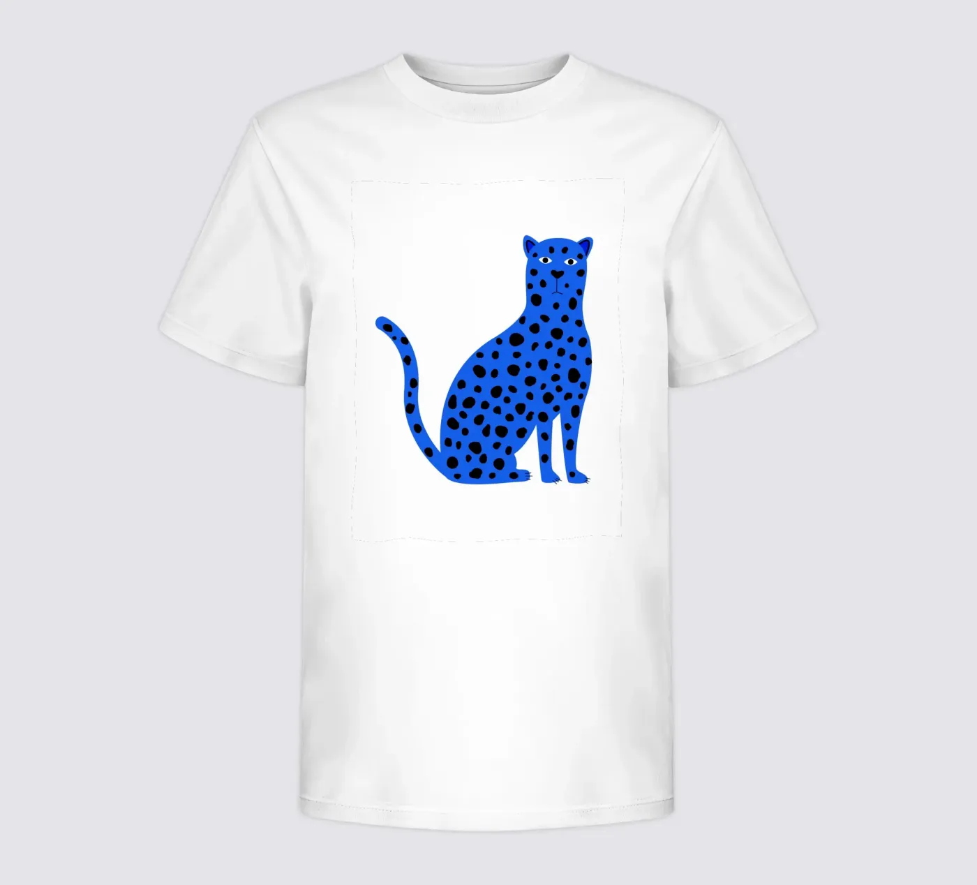 Blue leopard t-shirt bambini da edsonramosart