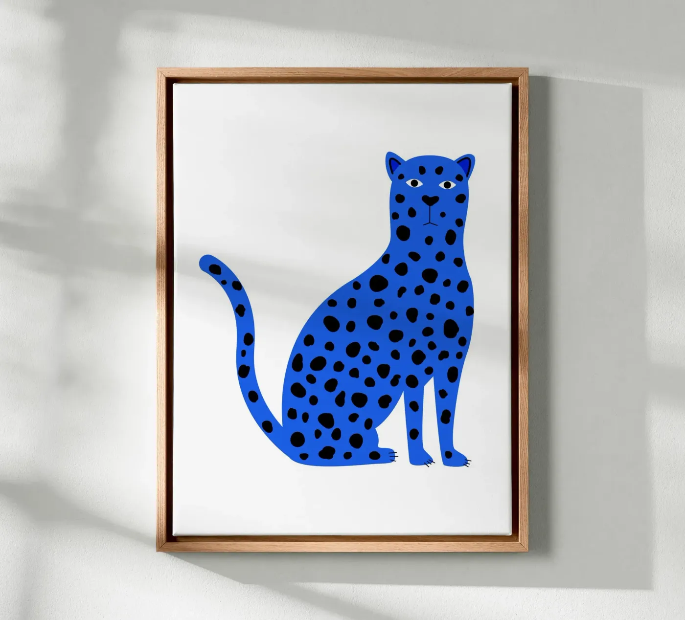 Blue leopard tela da edsonramosart