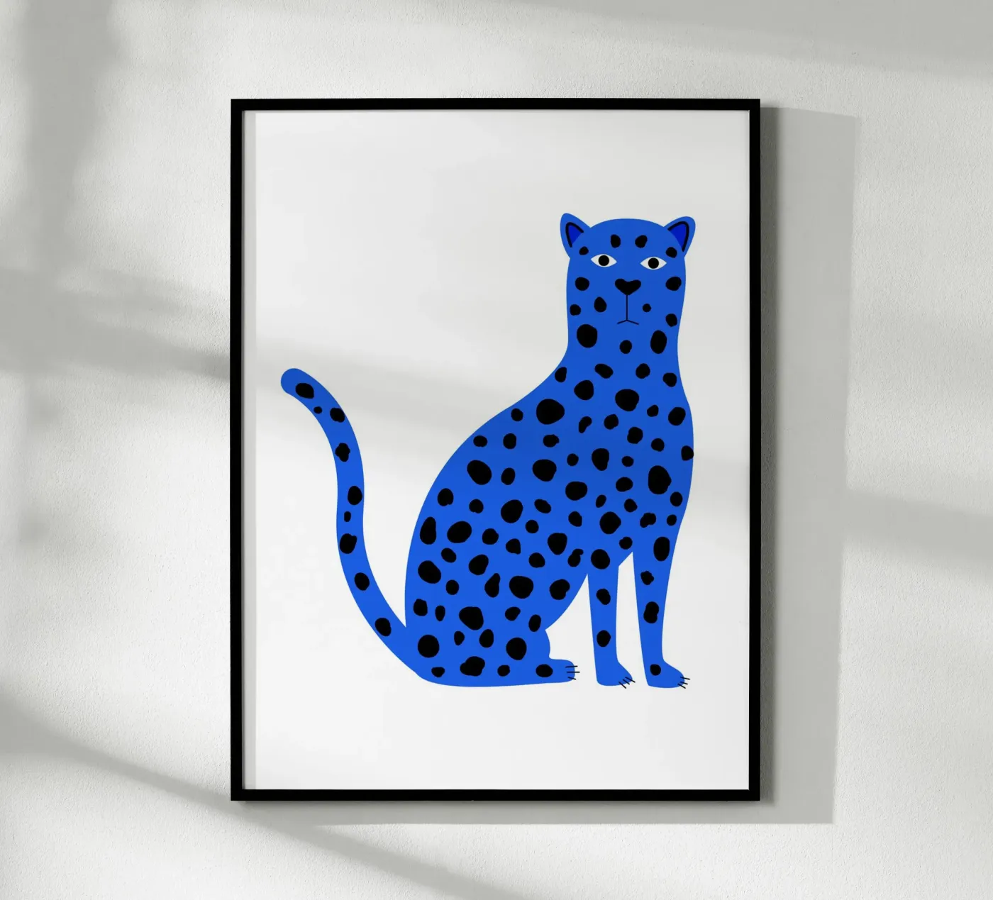 Blue leopard poster van edsonramosart