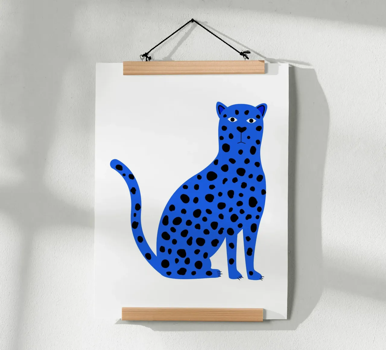 Blue leopard poster da edsonramosart