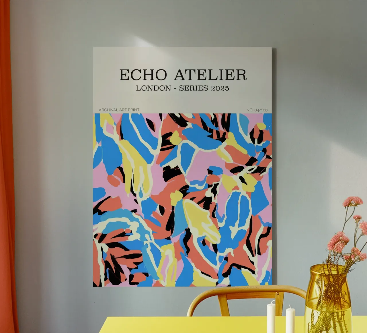 Echo Atelier No 08 canvas met Baklijst van treechild