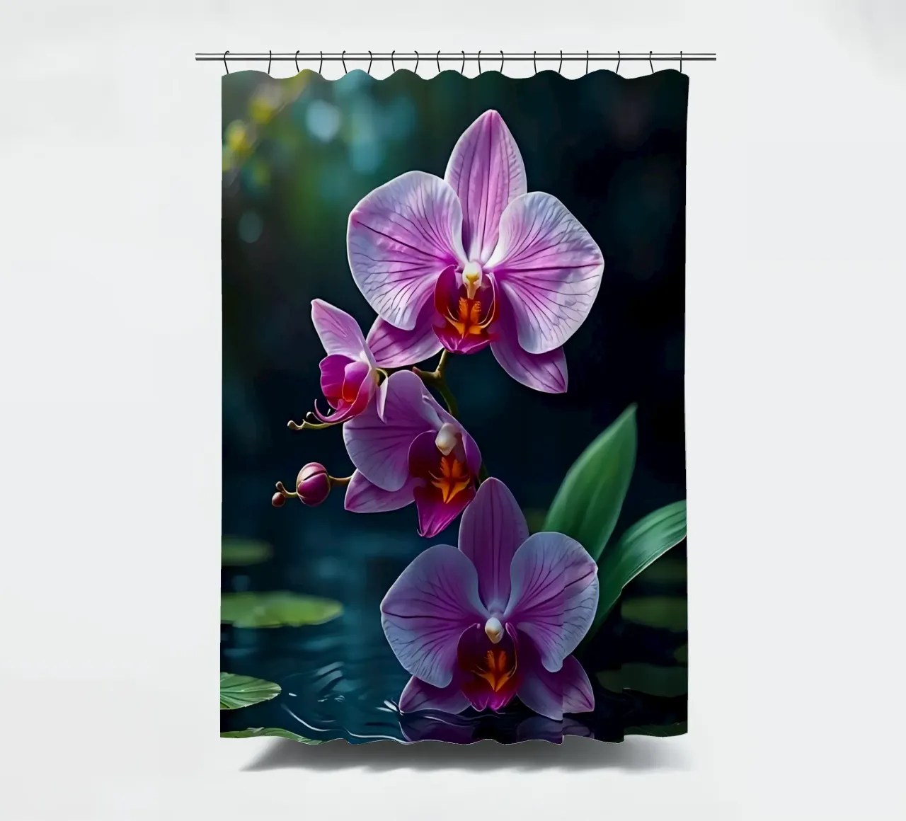 Stile_orchidea_A_3 tenda da doccia da Farb- und Blütenzauber by LK