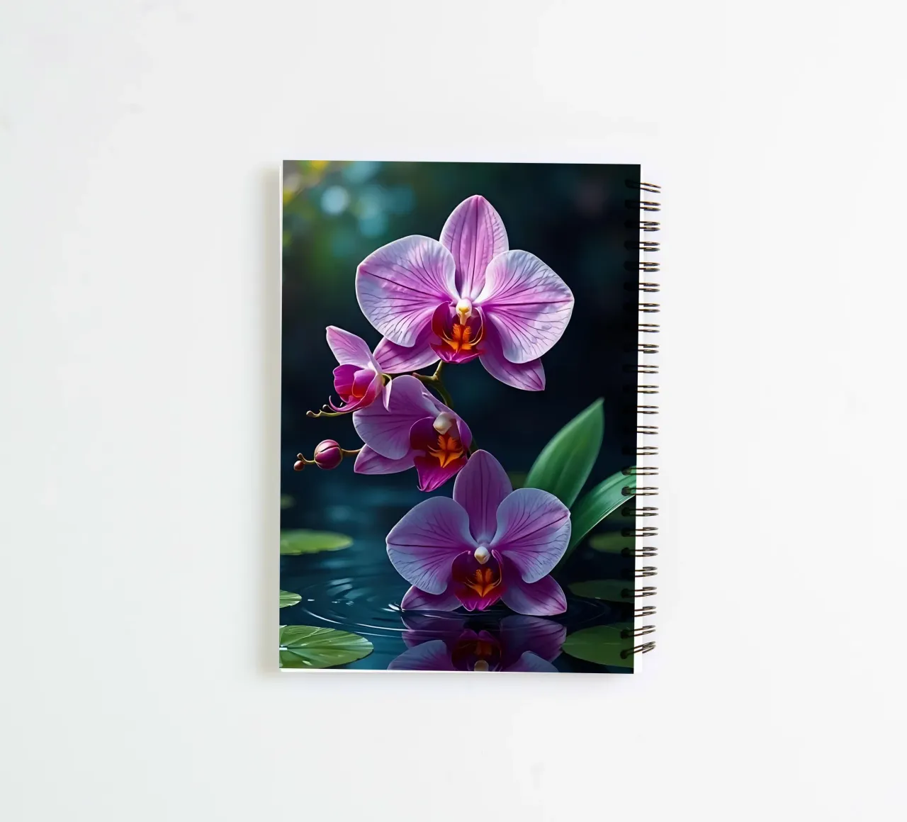 Orchid_style_A_3 spiral notebook by Farb- und Blütenzauber by LK