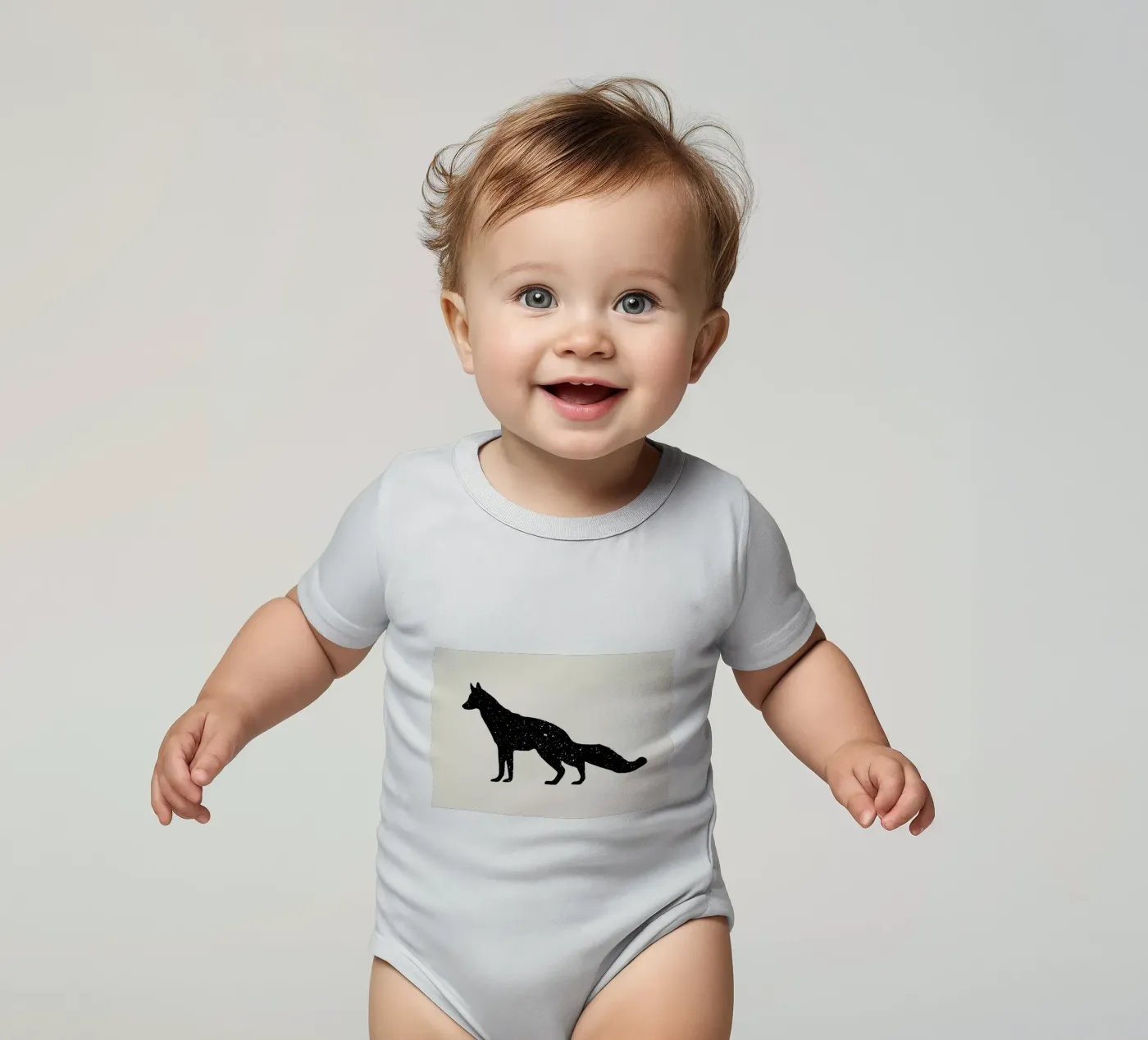 Fuchs Kurzarm Babybody von Florent Bodart