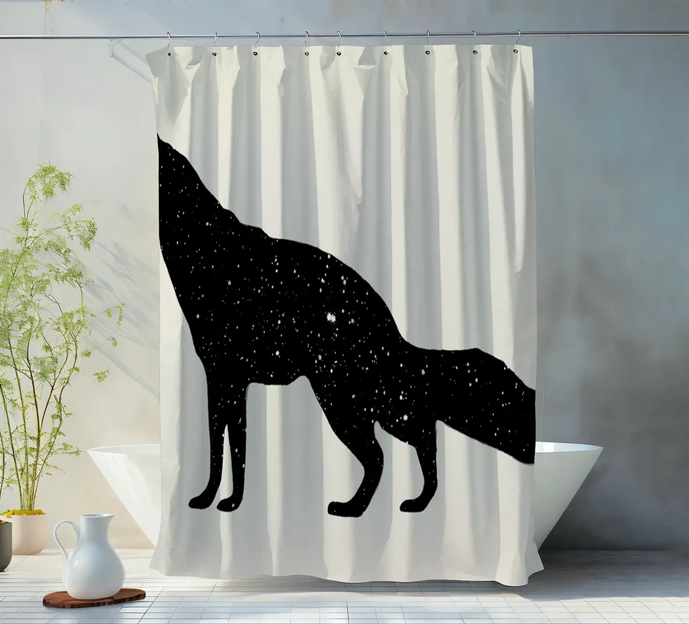 Fuchs Duschvorhang von Florent Bodart
