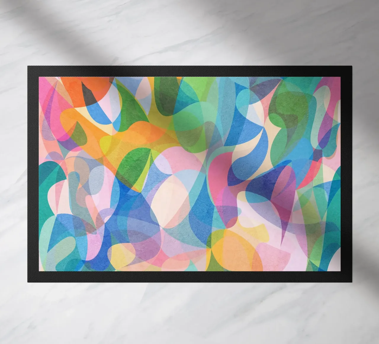 Abstract Colors Pattern doormat by lovely lines