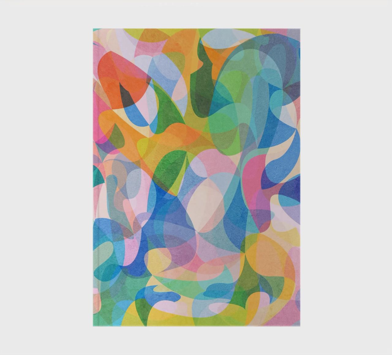 Abstract Colors Pattern notebook by lovely lines