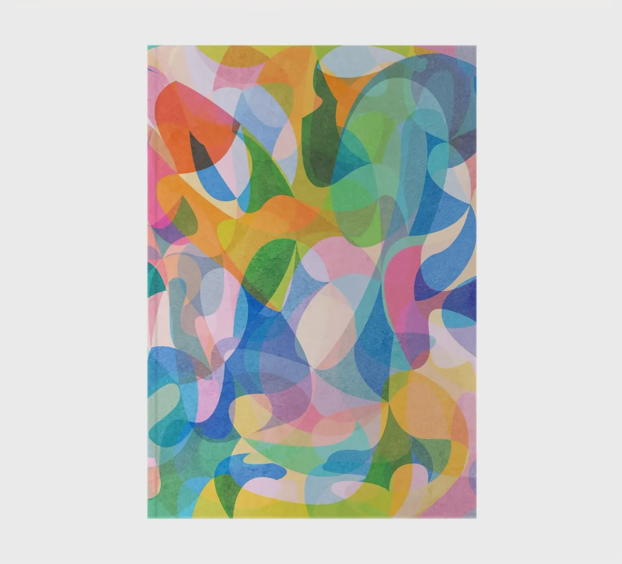 Motif abstrait de couleurs carnet de notes de lovely lines