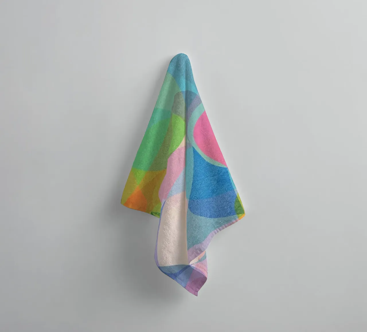 Motif abstrait de couleurs serviette de bain de lovely lines