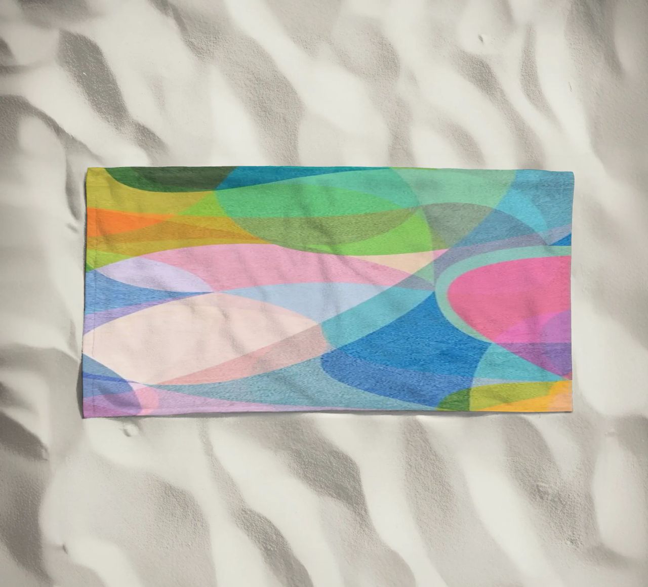 Motivo astratto a colori telo mare da lovely lines