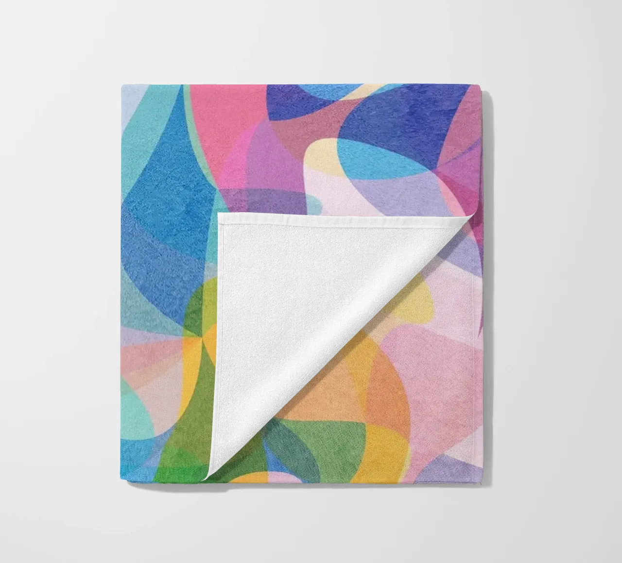 Motif abstrait de couleurs serviette de plage de lovely lines