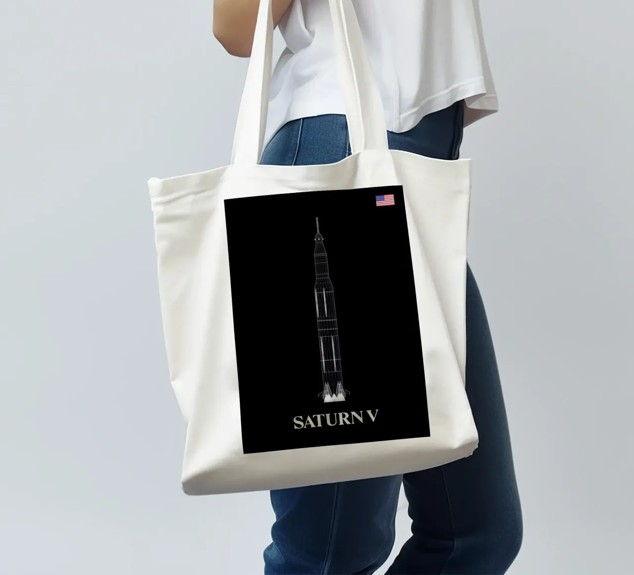 Saturn V 02 borsa in juta da Marc Schulthess
