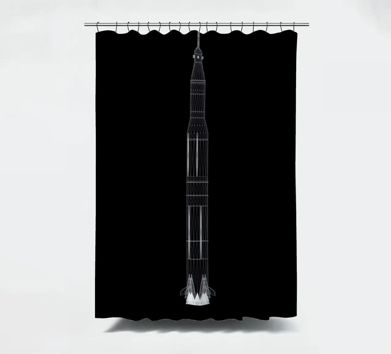 Saturn V 02 tenda da doccia da Marc Schulthess