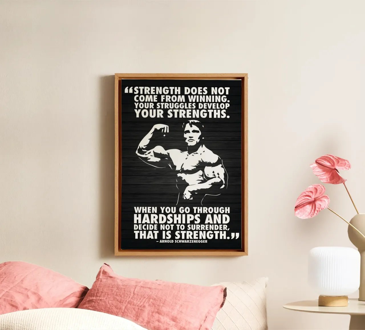 Eet groot Til groot Word groot canvas van Aara
