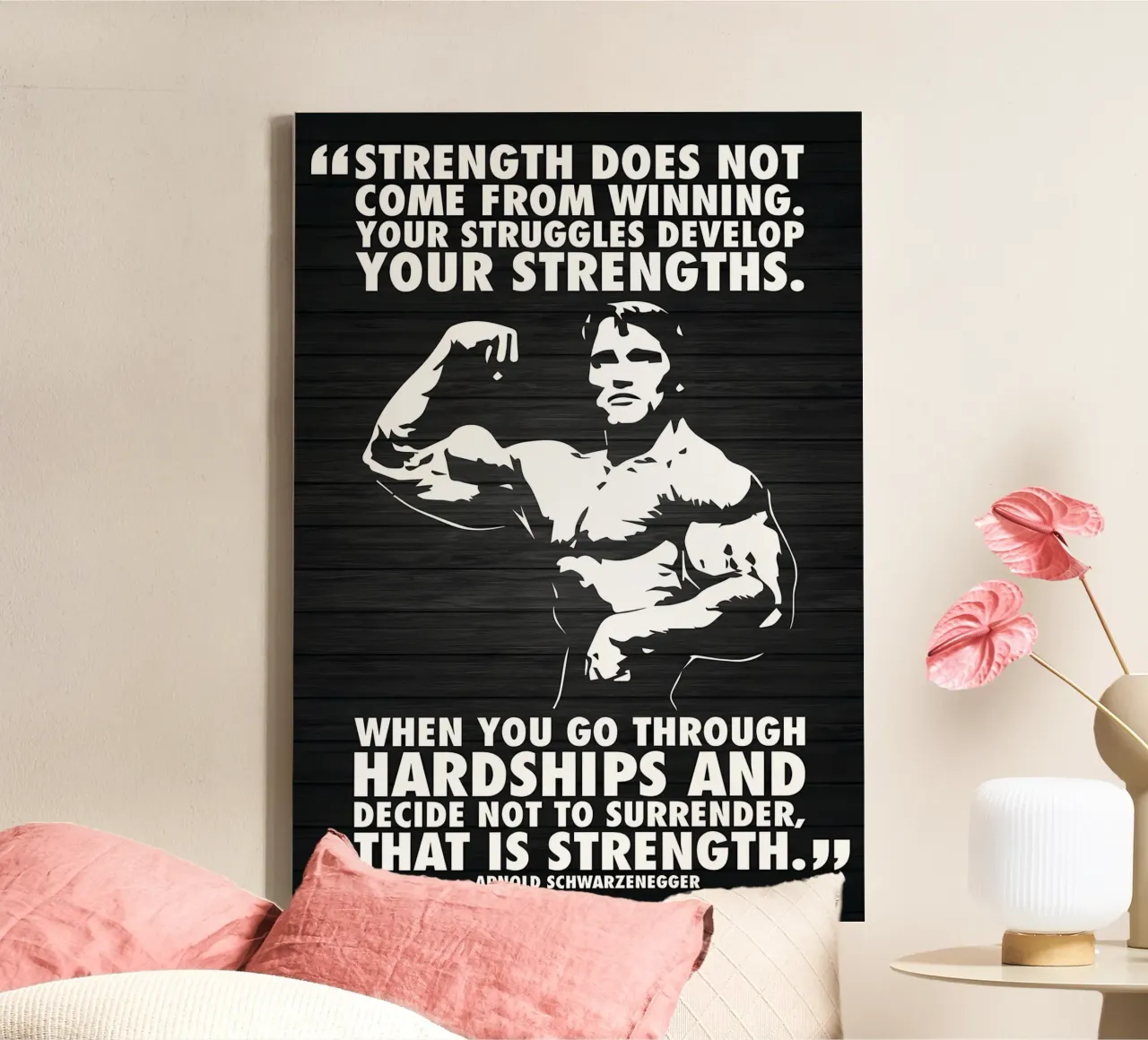 Mangiare alla grande Sollevare alla grande Diventare alla grande tela da Aara