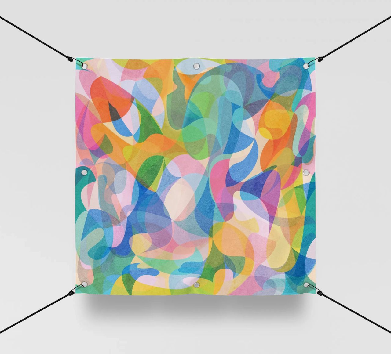 Abstract Colors telo in pvc da lovely lines