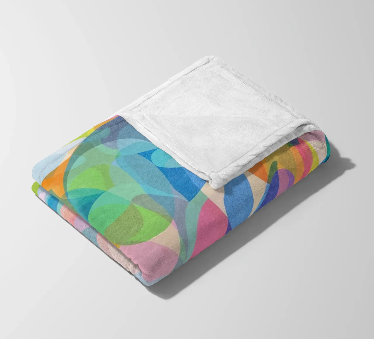 Abstract Colors coperta in pile da lovely lines