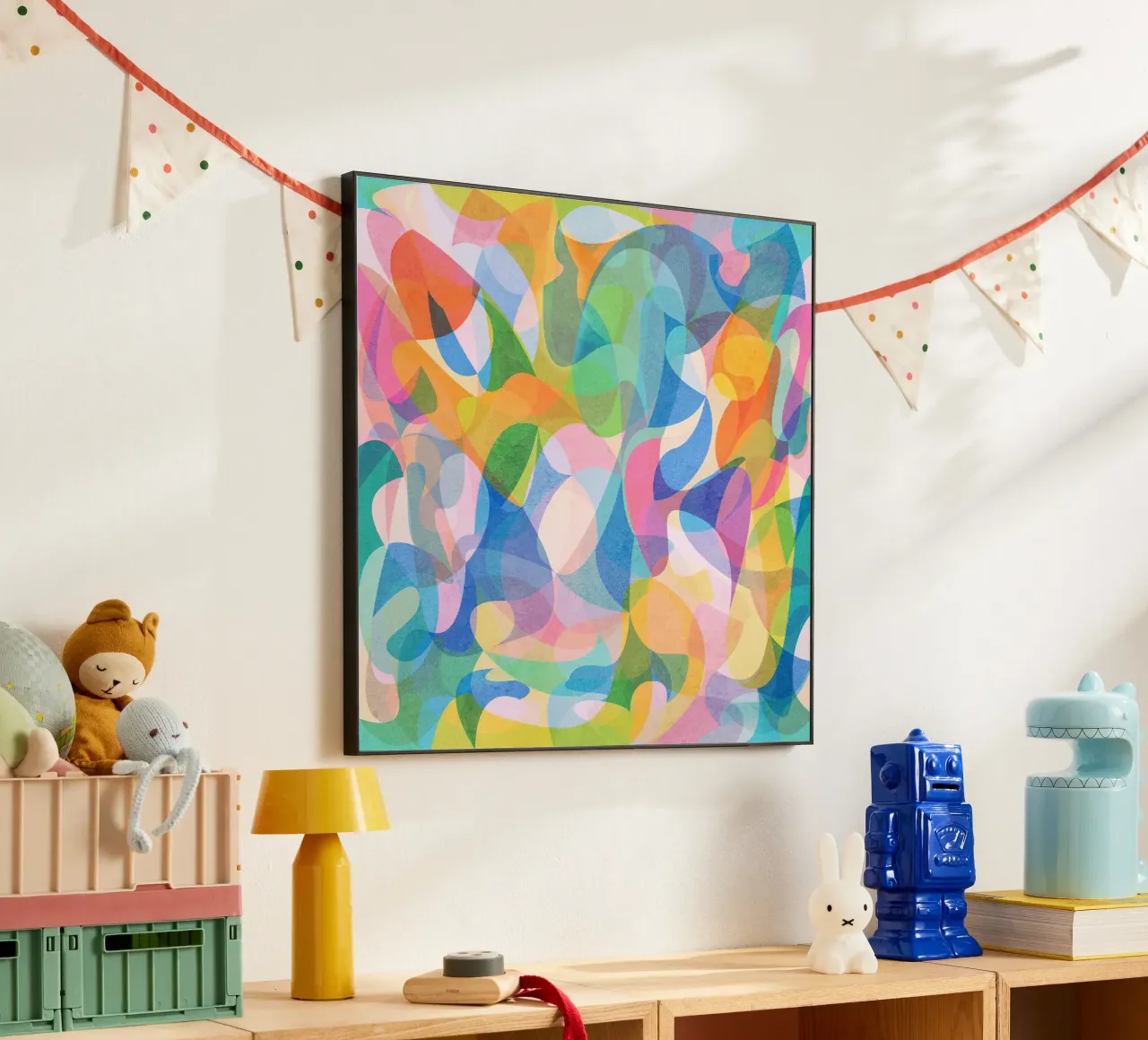 Abstract Colors alluminio dibond da lovely lines