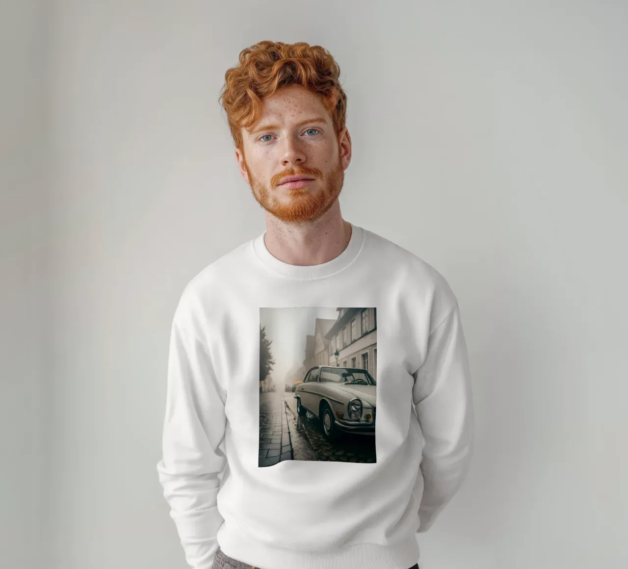 Oldtimer-Regen Sweatshirt von CAR EDITION