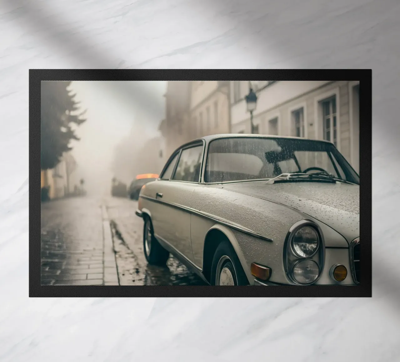 Oldtimer-Regen Fußmatte von CAR EDITION