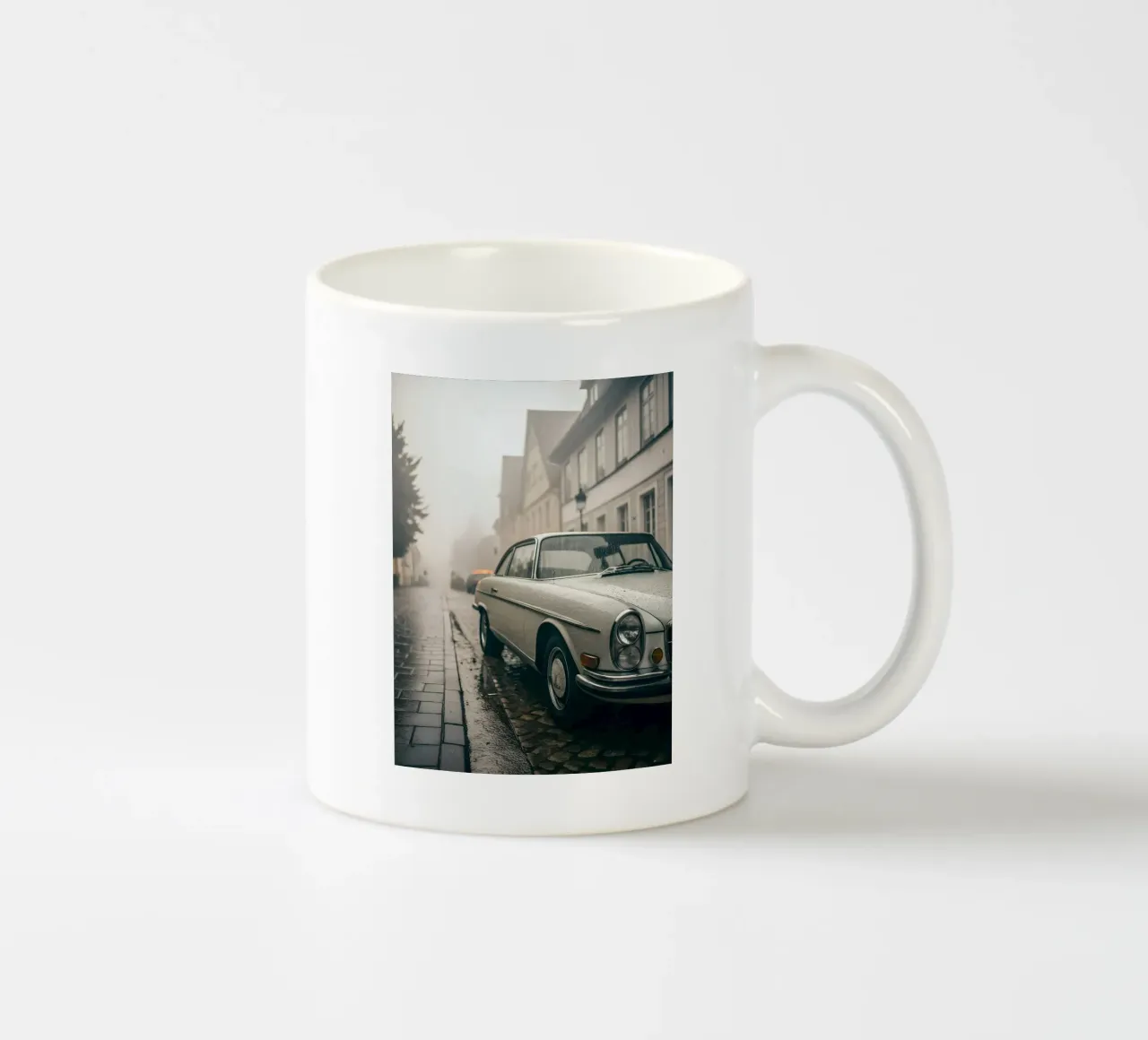 Oldtimer-Regen Keramik Tasse von CAR EDITION