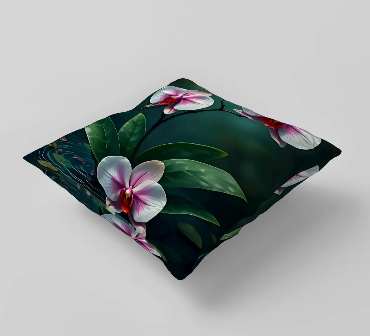 Stile_orchidea_A_4 cuscino da Farb- und Blütenzauber by LK